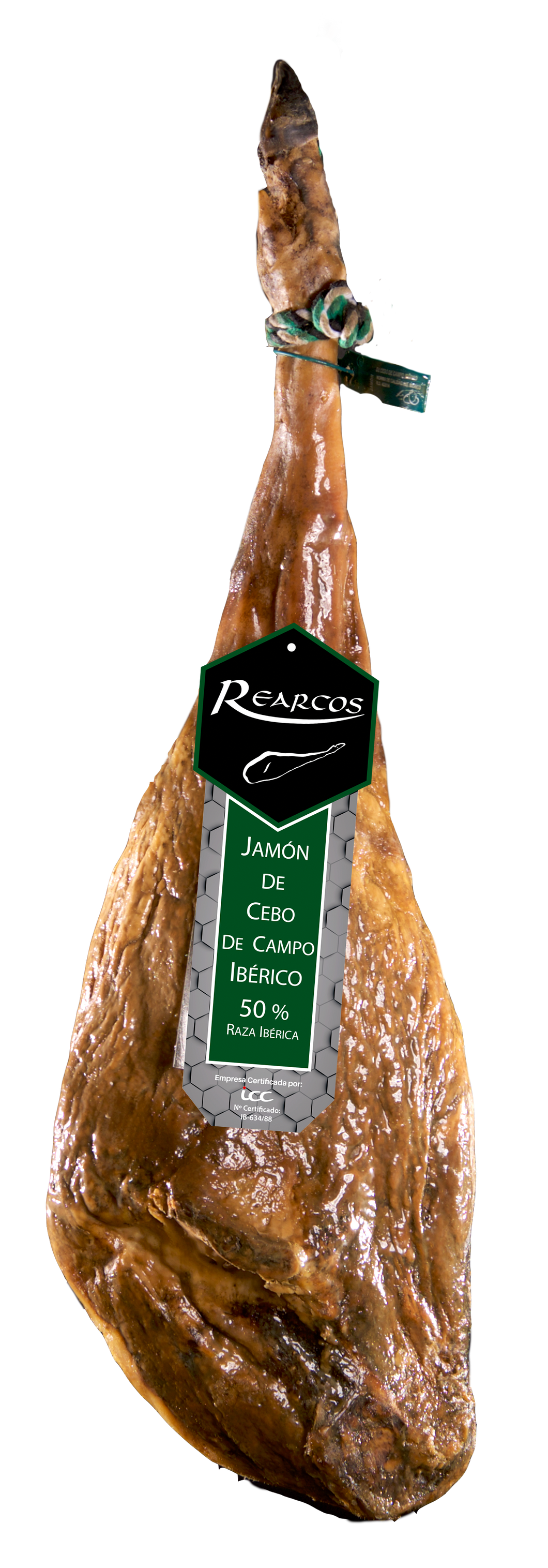 Jamón de Cebo de Campo Ibérico 50% Raza Ibérica Rearcos